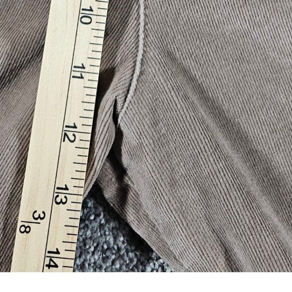 Vintage Lee Khakis Corduroy Pants Womens 16M Tan Straight Leg Stretch Casual - Picture 6 of 9